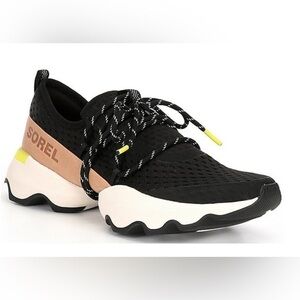Black SOREL KINETIC LACE SNEAKER